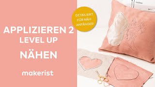 Applizieren Level up  makerist easy DIY [upl. by Tasiana]