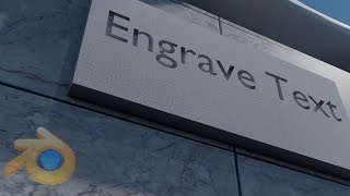 How to engrave carve a text onto any object  Blender Beginner to Better [upl. by Cardie88]