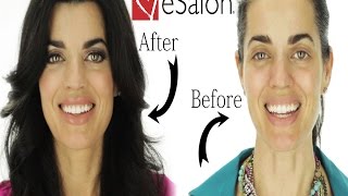 ESalon Review  How To Cover Gray Hair  Hair Tutorial [upl. by Cartwell]