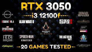 RTX 3050  i3 12100f  Test In 20 Games [upl. by Korry]