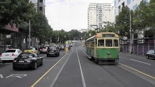 Melbourne Trams Route 30 Drivers View W Class Tram 25th February 2011 [upl. by Blum]