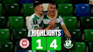 Larne vs Shamrock Rovers 14 Highlights UEFA Conference League 202425 [upl. by Alake]