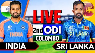 India vs Sri Lanka 2nd ODI  Live Cricket Match Today  IND vs SL Live Match Today  India Batting [upl. by Grantham]