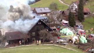 20140210  Einsatz Bauernhof in Batschuns niedergebrannt II [upl. by Leahcam869]