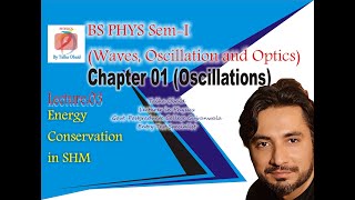 Energy Conservation in SHM  BS PHYS  SemI  Oscillations  Chapter 01 [upl. by Himelman]