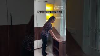 Space saving study table  2 bhk interior  best interior in Pune [upl. by Imotas980]