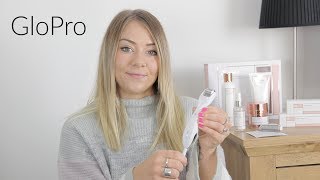 Microneedling at Home with GloPRO  How to get rid of acne scarring with dermarollering [upl. by Adriano653]