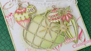 Discover how to create and add hanging ornaments to a card [upl. by Olympia]