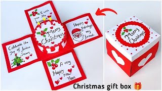 Christmas special greeting card 2023  DIY Merry Christmas greeting card  Christmas gift box [upl. by Epstein]