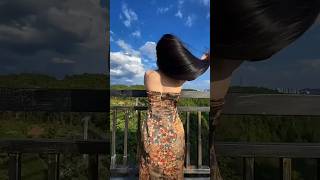 Hair transformation in 1 minute 🥰 shorts dance shortfeed youtubeshorts nancymomolandnancy [upl. by Analim]