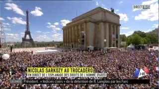 Nicolas Sarkozy discours Trocadéro [upl. by Kokoruda273]