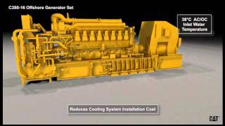 Semisubmersible Offshore Platform  Cat® C280 Engines [upl. by Llenrup]