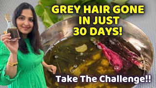 ⭐30 Days Challenge  Reverse Grey Hair Naturally in 30 Days  Stop Grey Hair Naturally HairCareTips [upl. by Enaz]