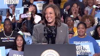 KAMALA HARRIS quotJimmy Carter voted early 100th birthday If Jimmy Carter can vote early you can too [upl. by Winne]