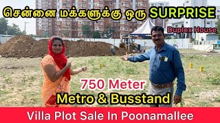 Plots amp Individual Villa For Sale In Poonamalleenear Bus stand amp Metro  Band Of Brothers [upl. by Dionis]