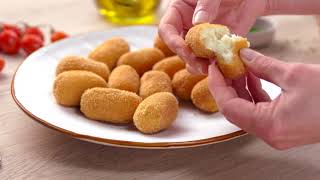 Croquetas de bacalao  Recetas Leche IDEAL [upl. by Fulvia546]