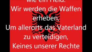 Nationalhymne von Albanien deutsche Übersetzung [upl. by Alves385]