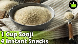 5 Minute Easy Snacks Recipe  Evening Snacks  Lockdown Recipes  Sooji Recipes  Instant Snacks [upl. by Assert233]