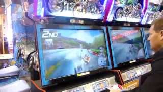 Dead Heat Riders by Namco  Amusement Expo 2013 [upl. by Ahseikal]