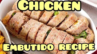 Chicken EmbutidoMy simple RecipeJielyn Channel [upl. by Netsrejk]