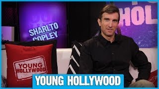 MALEFICENTs Sharlto Copley on Pranking Angelina Jolie [upl. by Ynalem]