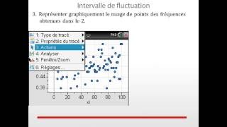 Intervalle de fluctuation sur TINspire™ CX CAS [upl. by Bekki]