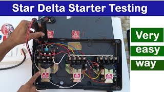 Star Delta Starter testing in Hindi [upl. by Yuille]