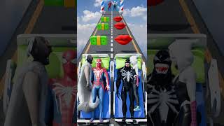 GTA V New Kiss amp Punch Run Spiderman vs Venom Funny Challenge gta [upl. by Pavier]