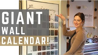 How I Plan and Schedule my Life  DIY Wall Calendar [upl. by Joanie]