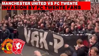 FANMARCH FC TWENTE FANS IN MANCHESTER  Manchet United vs FC Twente  25092024 [upl. by Faulkner832]