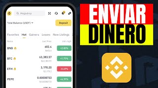 como enviar dinero por BINANCE mediante P2P [upl. by Hembree]