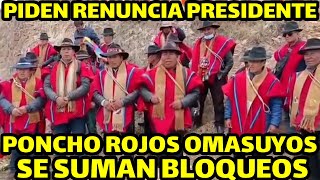 PONCHOS ROJO CONVOCA 20 PROVINCIAS DE LA PAZ SUMARSE AL BLOQUEO NACIONAL ANTE LA ALZA PRECIO CANASTA [upl. by Kingdon821]