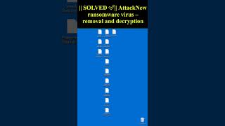 AttackNew ransomware virus decrypt shorts ransomware [upl. by Eerat999]