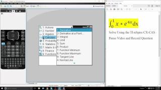 Calc 2Integration by Parts tabular method TInSpire CX CAS ptA [upl. by Couhp]