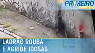 Ladrão causa terror na Zona Leste de SP com ataques violentos a idosas  Primeiro Impacto 181024 [upl. by Bouchier]