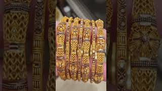 Hallmarked gold bangalesnew letast gold bangales set new dezne me goldjewellerydesignsforwomen [upl. by Rubma]