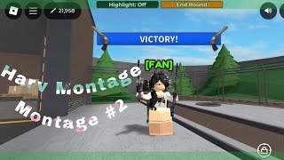 HARVESTER MONTAGE  MM2 AIM TRAINER Montage 2  roblox mm2aimtrainer [upl. by Alyam707]