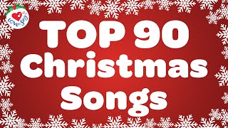 Top 90 Christmas Songs with Lyrics 🎅 Merry Christmas 2024 [upl. by Arrol]