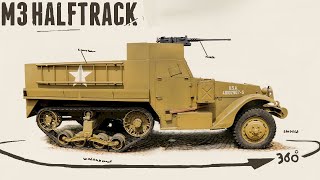 M3 Halftrack  Walkaround  Stavelot [upl. by Roswald]