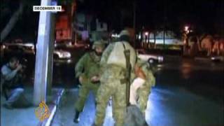 Mexican marine familys killing tied to death of cartel leader  23 Dec 09 [upl. by Casimir354]