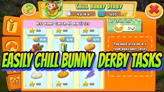 Hay Day Easily Complete Chill Bunny Derby Tasks [upl. by Meit]