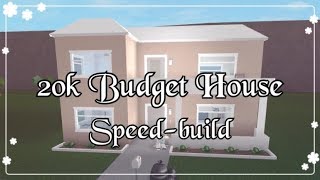 Bloxburg  20k Budget House Speedbuild [upl. by Yentyrb]