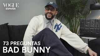 73 preguntas a Bad Bunny  VOGUE España [upl. by Kulsrud445]