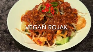 How to make Vegan Rojak  Malaysian salad with peanut sauce [upl. by Anaderol679]