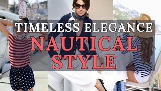 Nautical Style Outfits Sail Into Summer with Timeless Elegance ⚓  2024 Fashion Trends [upl. by Baten]