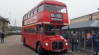 Ensignbus Day  RM Bus  RM1361  VYJ809  on Route X55  at Lakeside Bus Station  02122023 [upl. by Eceinej]