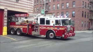 FDNY Responding Compilation 4 Full of Blazing Sirens amp Loud Air Horns Throughout New York City [upl. by Nylacaj]