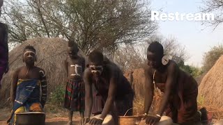 African Traditional way Of Corn Grinding [upl. by Nnep424]