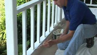 Caulk and Paint Porch Rail [upl. by Siwel]