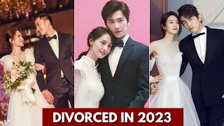 TOP CHINESE DRAMA COUPLES THAT GOT DIVORCED IN REAL LIFE 2023 marriage kdrama [upl. by Giarla]